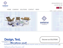 Tablet Screenshot of exeltainer.com